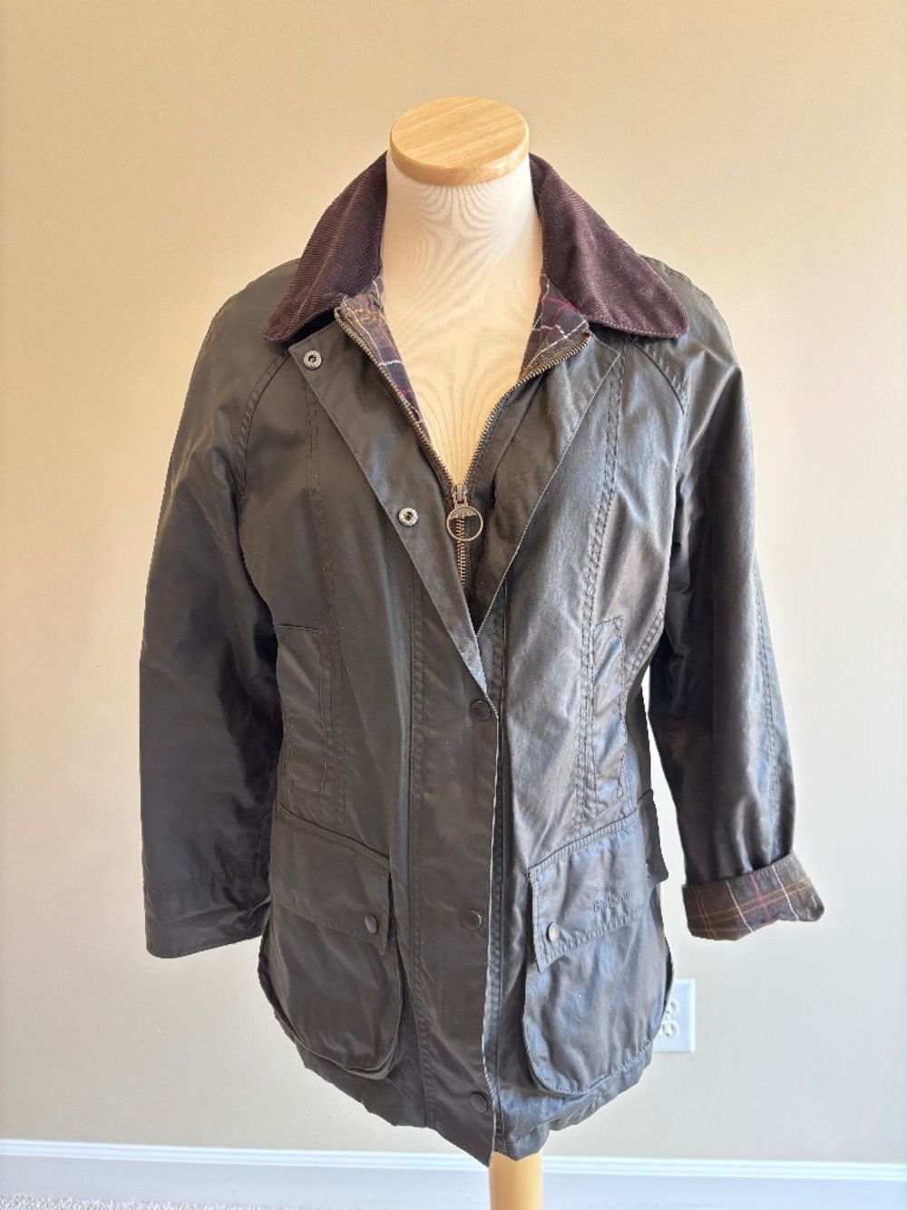 Classic Olive Waxed Beadnell Jacket